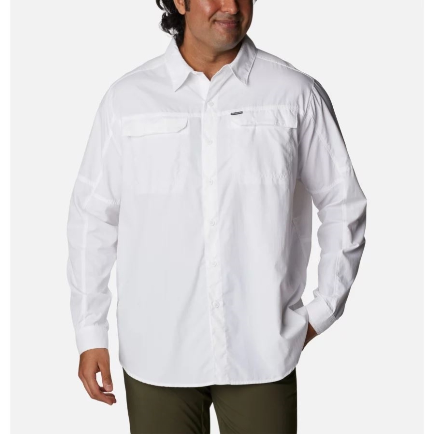 コロンビア ホワイト メンズ シルバーリッジ 2.0 長袖シャツ ビッグ