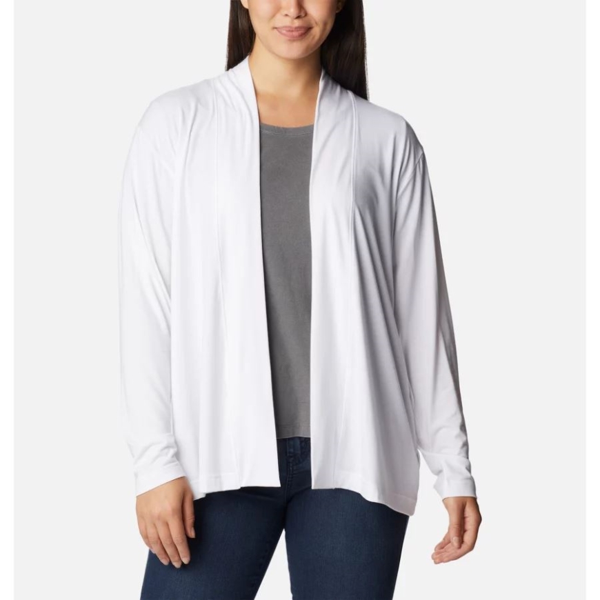 コロンビア ホワイト レディース いつでもニット レイヤリング 長袖シャツ