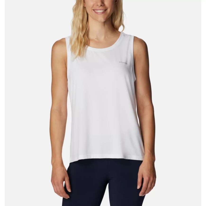コロンビアホワイトレディースいつでもニットタンク.