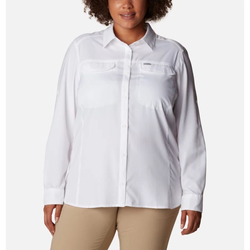 コロンビア ホワイト レディース シルバー リッジ ライト ロング スリーブ シャツ プラス サイズ