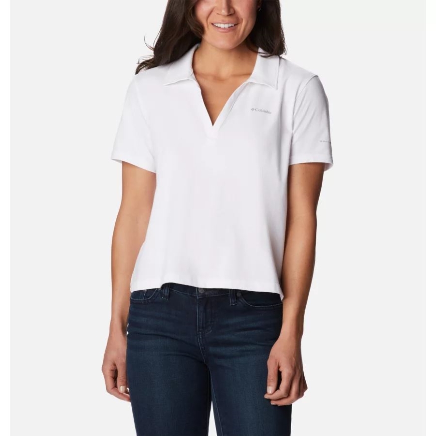 コロンビア ホワイト レディース サン トレック ポロ