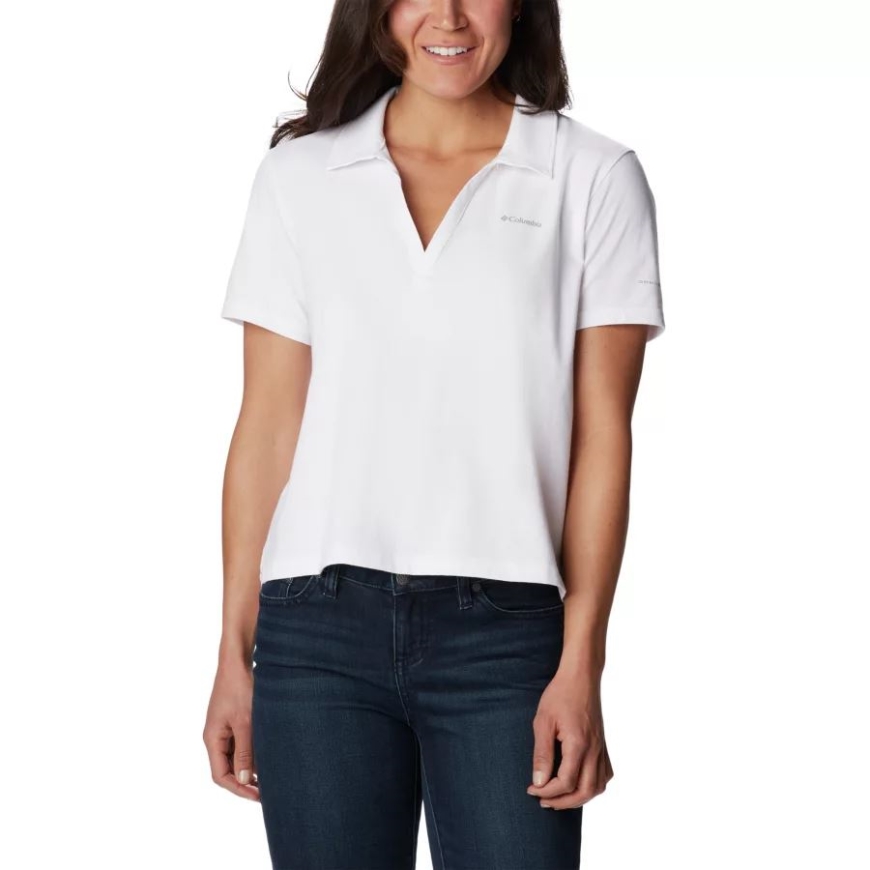 コロンビア ホワイト レディース サン トレック テクニカル ポロ