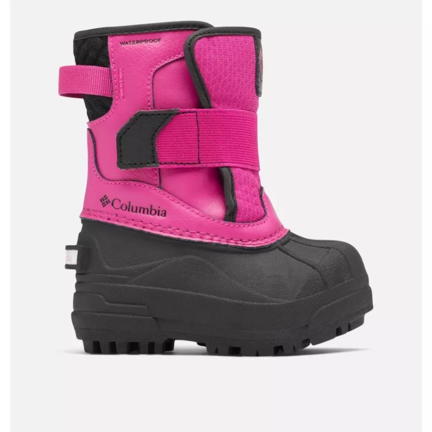 コロンビア ワイルド フクシア/ブラック ユース バガブーツ セルシウス ウォータープルーフ スノーブーツ