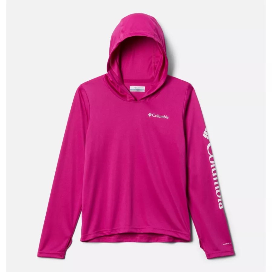 コロンビア ワイルド フクシア キッズ フォーク ストリーム パーカー