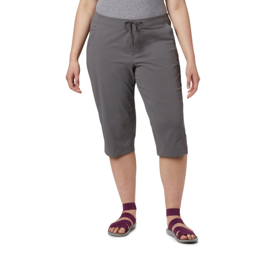 コロンビア レディース いつでもアウトドア カプリ プラスサイズ シティグレー