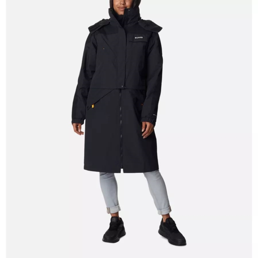 コロンビア レディース バリスティック リッジ 3-in-1 ウォータープルーフ ロング ジャケット ブラック