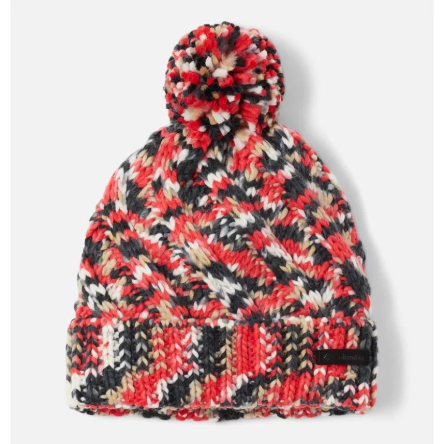 コロンビア レディース バンドルアップ ビーニー レッド リリー オンブル