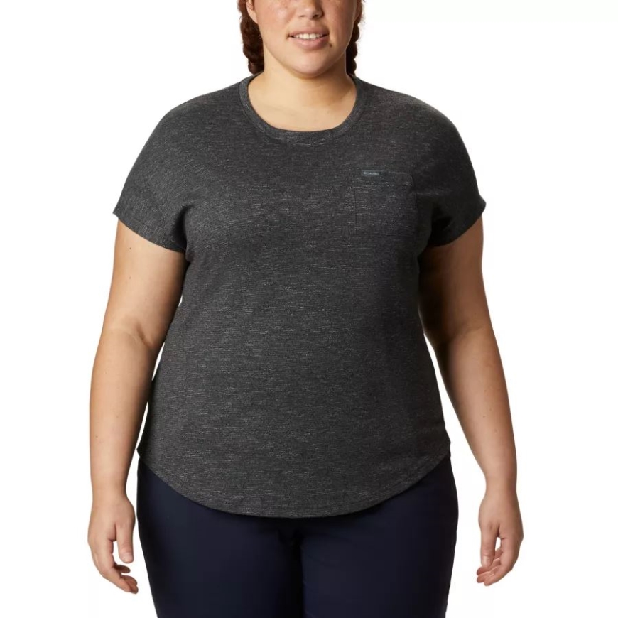 コロンビア レディース ケード ケープ Tシャツ プラスサイズ ブラック