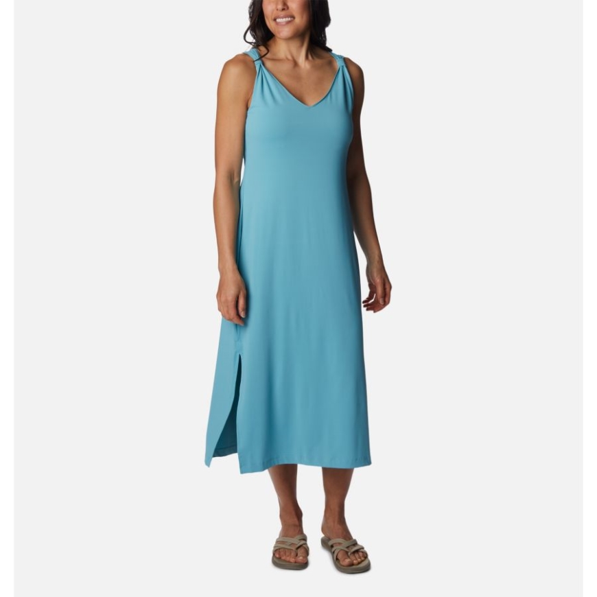 コロンビア レディース チル リバー マキシドレス 海 波