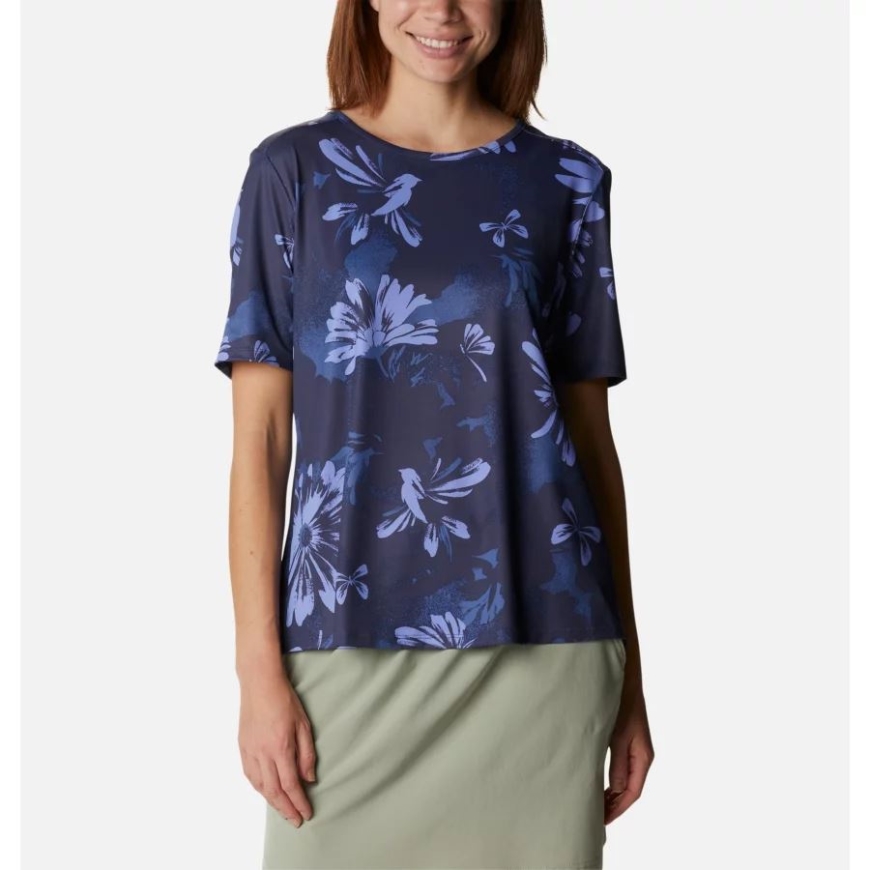 コロンビア レディース チル リバー テクニカル Tシャツ 夜行性デイジー パーティー