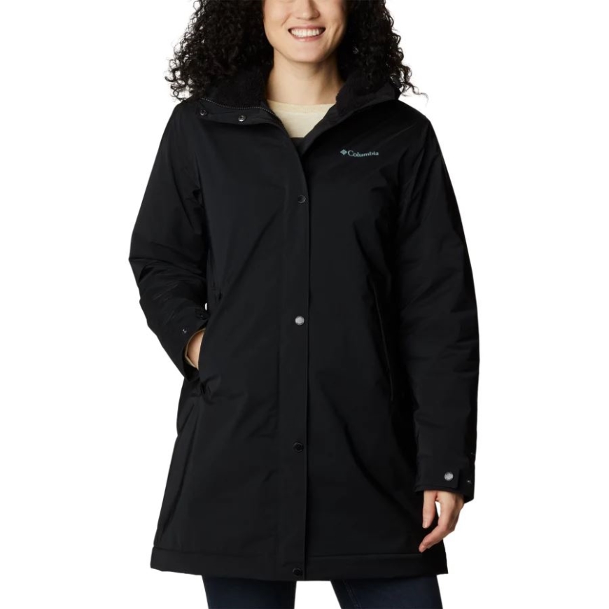コロンビア レディース クレルモン ライニング レインジャケット ブラック
