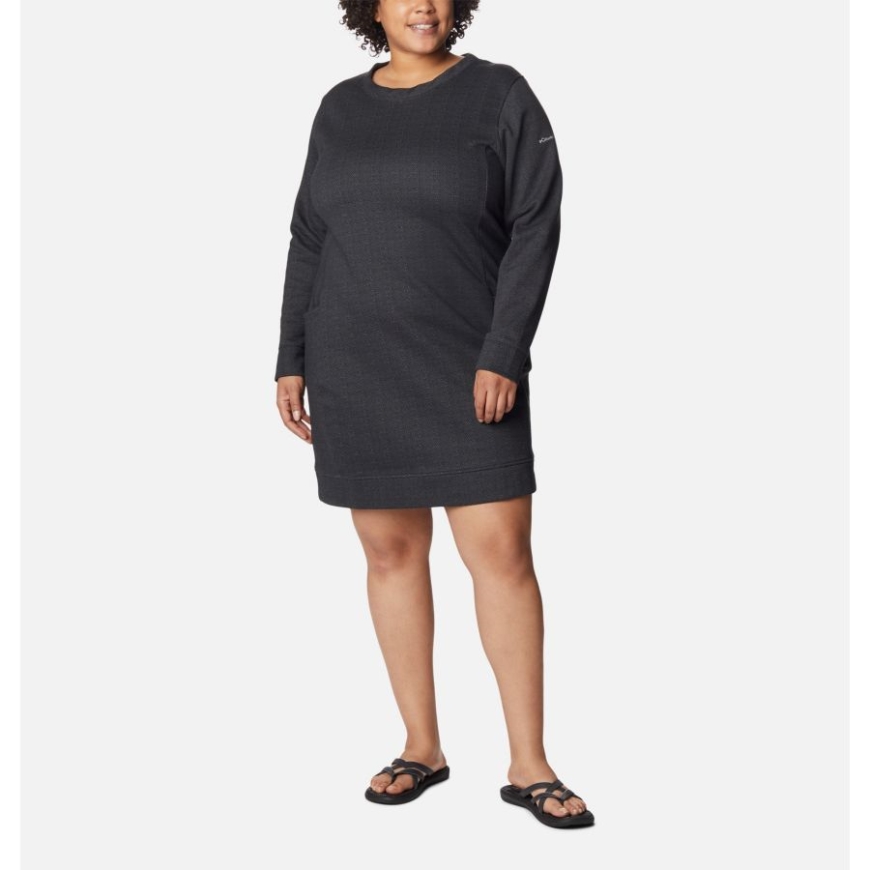 コロンビア レディース コロンビア ロッジ ドレス プラスサイズ ブラック ヘリンボーン