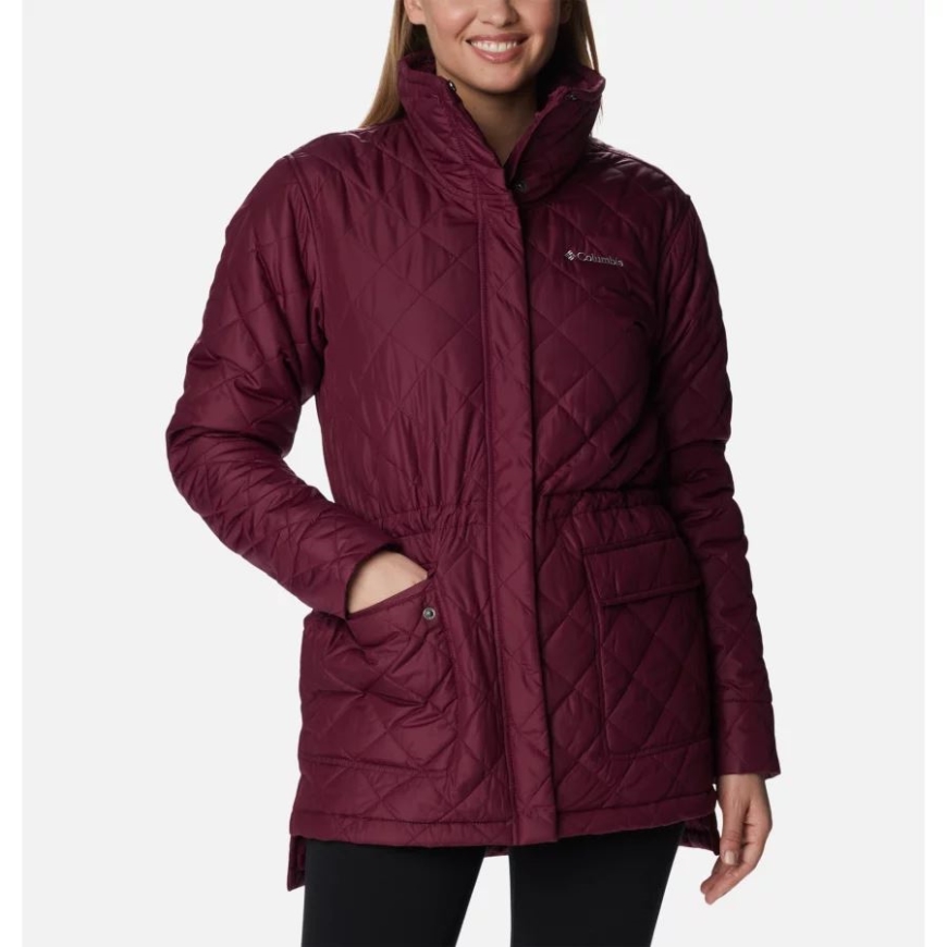 コロンビアの女性の銅の紋章ノベルティ ジャケット マリオンベリー