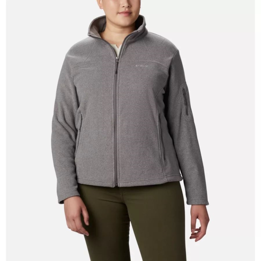 コロンビア レディース ファスト トレック II ジャケット プラスサイズ シティ グレー ヘザー