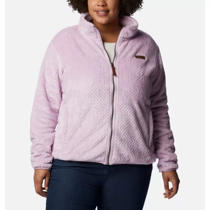 コロンビア レディース ファイヤー サイド II プラッシュ フルジップ フリース プラスサイズ オーラ