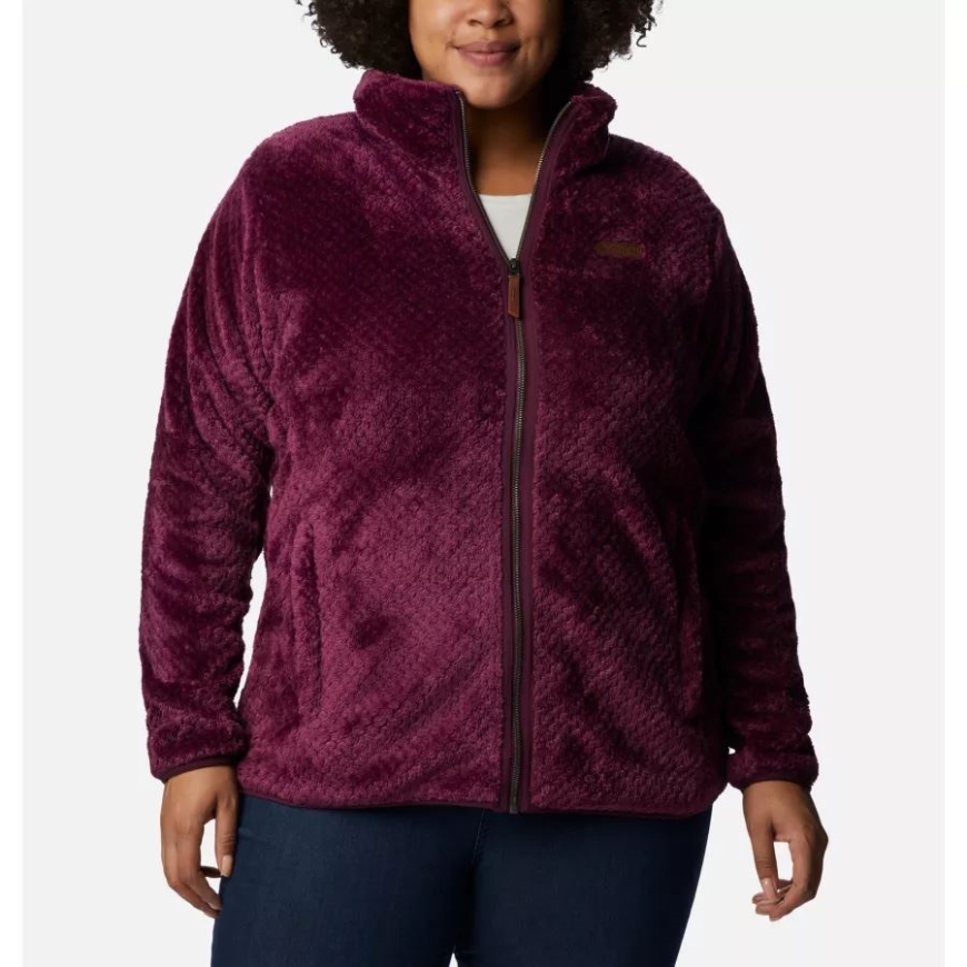 コロンビア レディース ファイヤー サイド II ぬいぐるみ フルジップ フリース プラスサイズ マリオンベリー
