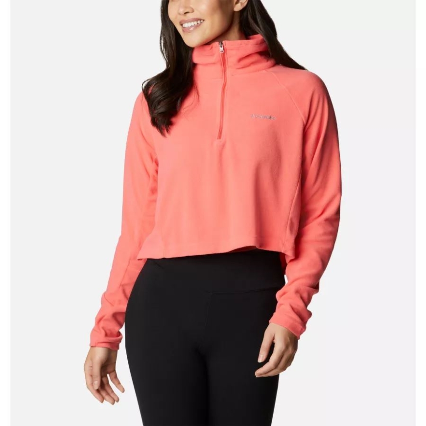 コロンビア レディース グレイシャル クロップド フリース プルオーバー Ii ブラッシュ ピンク