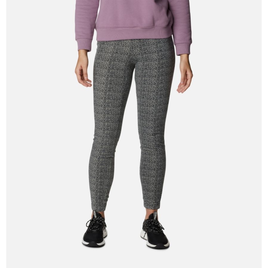 コロンビア レディース グレイシャル フリース プリント レギンス ブラック ヘリンボーン プリント