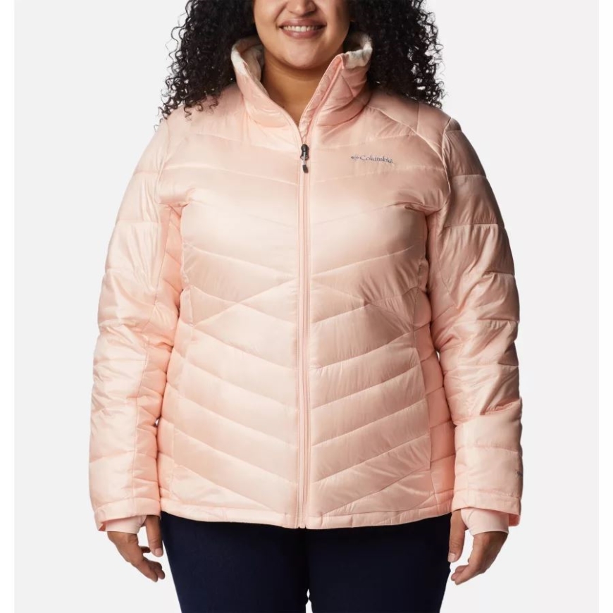 コロンビア レディース ジョイピーク オムニヒート インフィニティ 断熱ジャケット プラスサイズ ピーチブロッサム