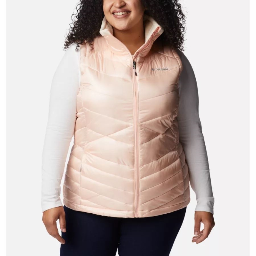 コロンビア レディース ジョイピーク オムニヒート インフィニティ 断熱ベスト プラスサイズ ピーチブロッサム