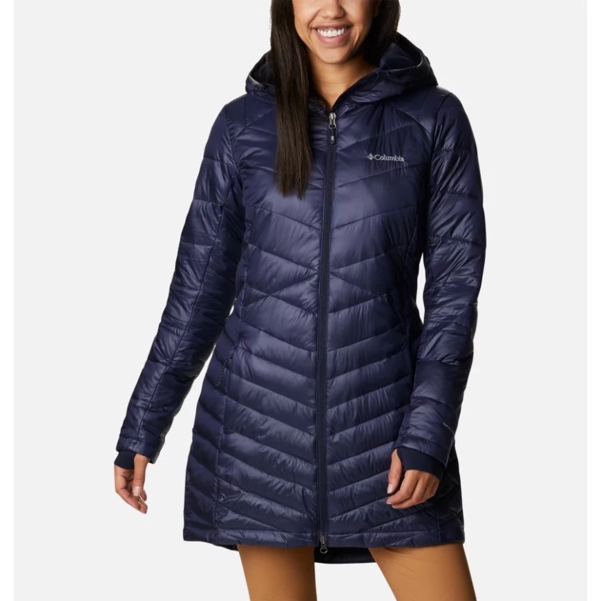 コロンビア レディース ジョイ ピーク オムニ ヒート インフィニティ ミッド インサレーテッド フード付きジャケット ダーク ノクターナル