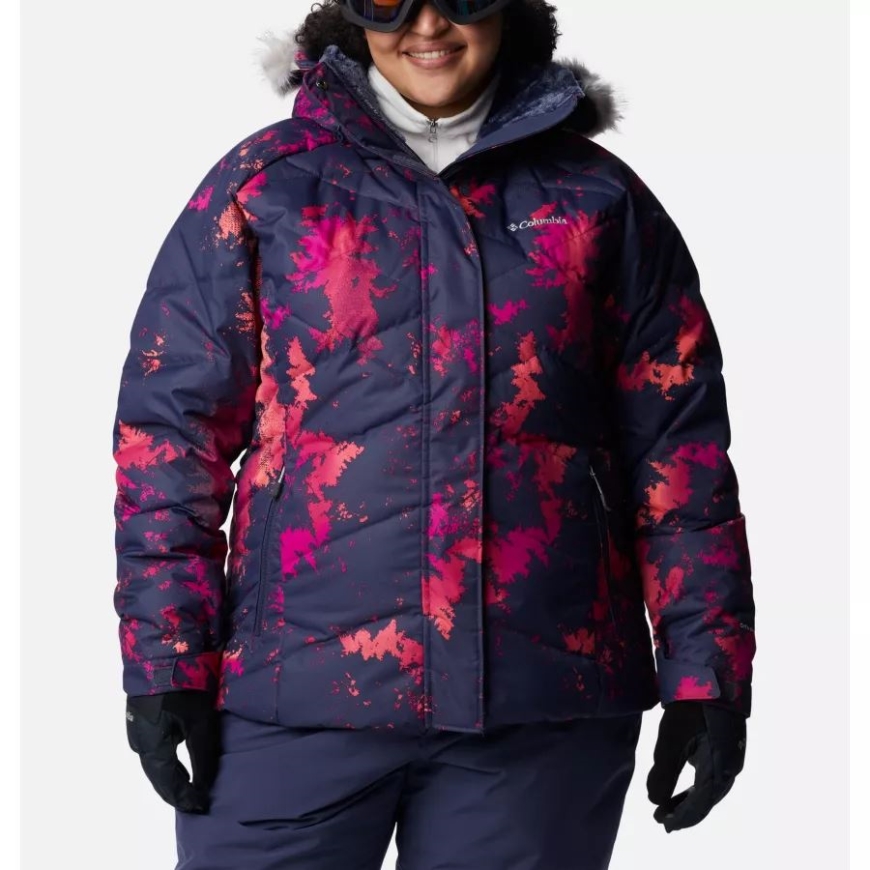 コロンビア レディース レイ ダウン II ジャケット プラス サイズ 夜行性ルックアップ プリント