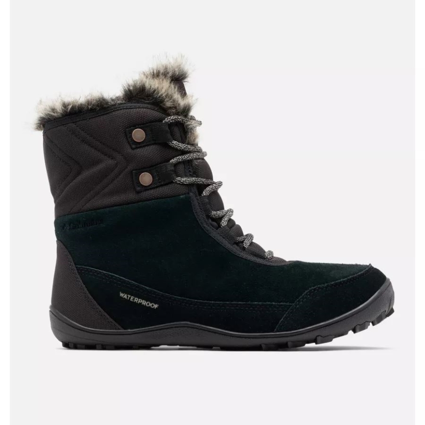 コロンビア レディース ミンクス ショーティー レザー ブーツ ブラック/ケトル