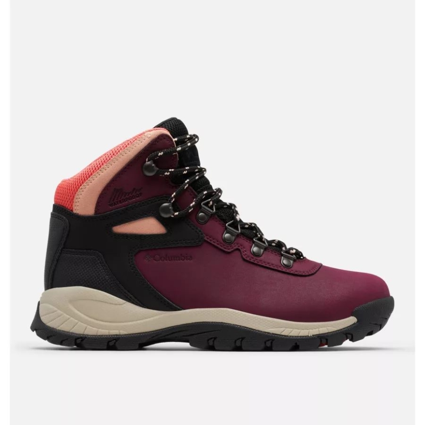 コロンビア レディース ニュートン リッジ プラス ウォータープルーフ ハイキング ブーツ マリオンベリー/ブラック