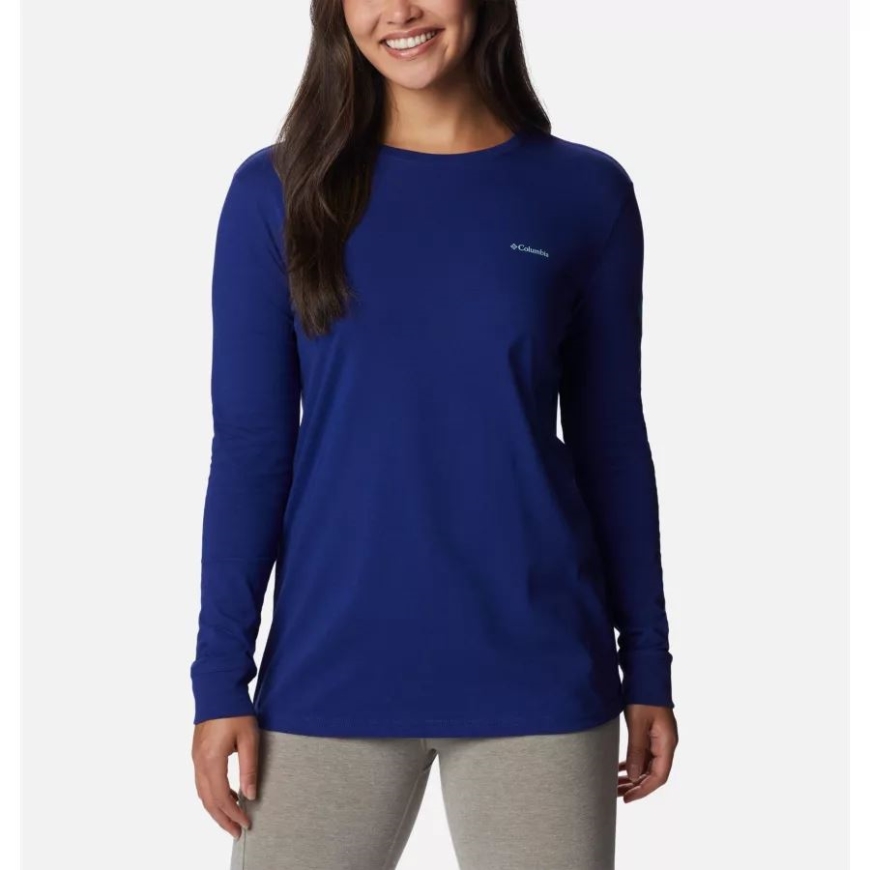 コロンビア レディース ノース カスケード ロング スリーブ Tシャツ ダーク サファイア/csc グラデーション スリーブ