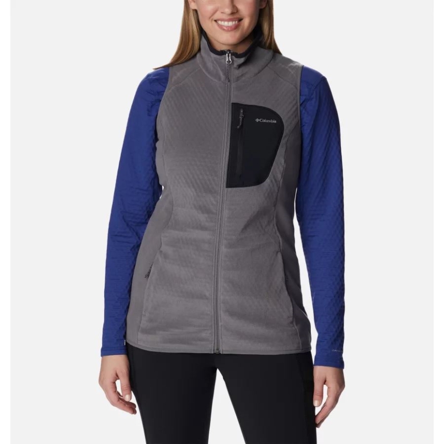 コロンビア ウィメンズ アウトドア トラック ベスト シティ グレー/ブラック