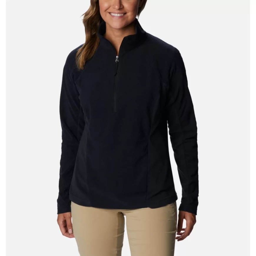 コロンビア レディース オーバーロード パス ハーフジップ ブラック