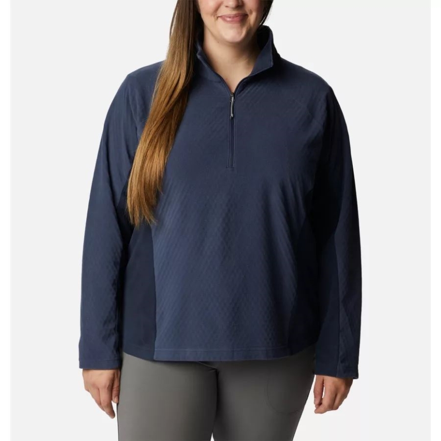 コロンビア レディース オーバーロード パス ハーフジップ プラスサイズ 夜行性/暗い夜行性