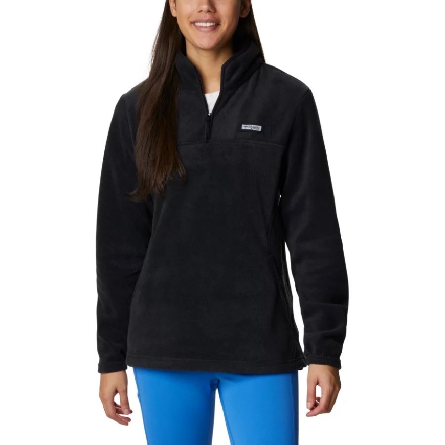 コロンビア レディース Pfg スラック ウォーター ハーフ ジップ フリース プルオーバー ブラック/ブラック