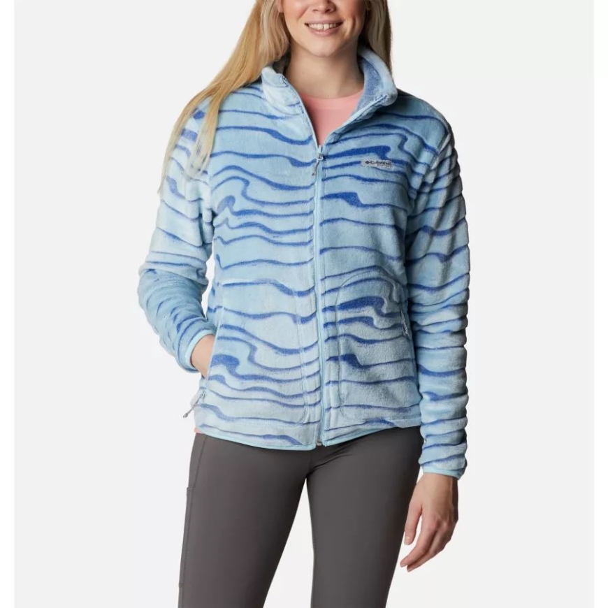 コロンビア レディース Pfg スラック ウォーター リバーシブル フリース スプリング ブルー