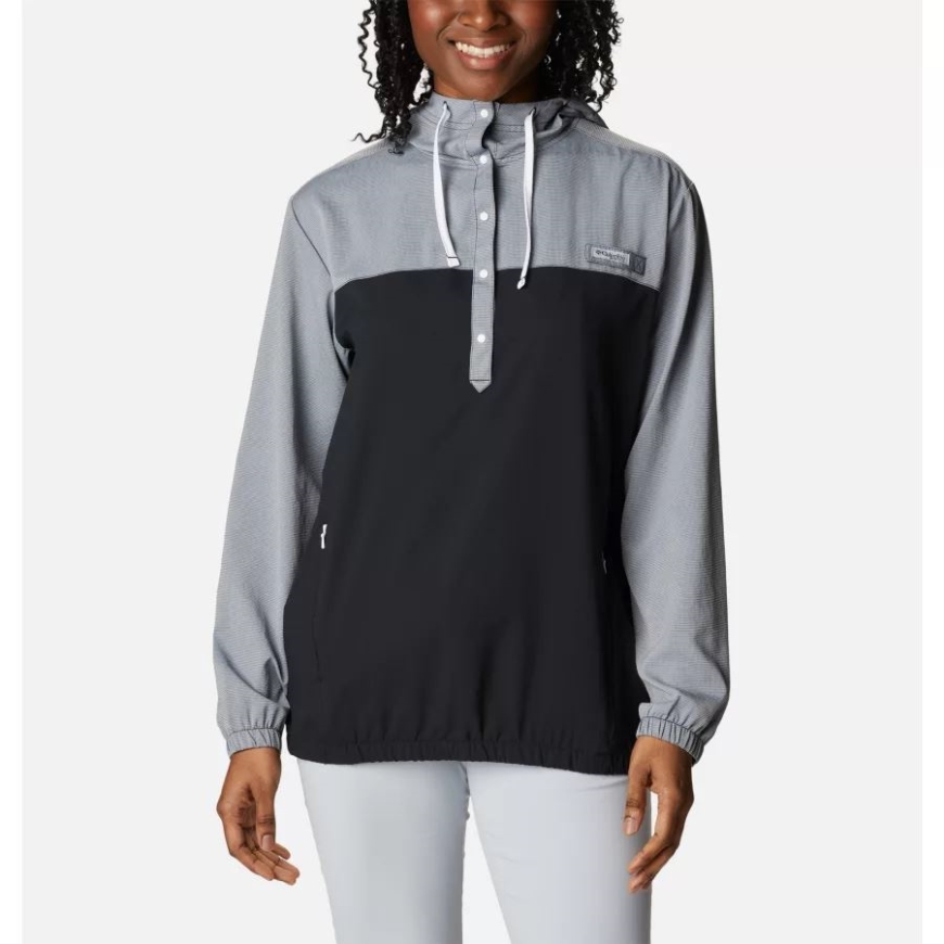 コロンビア レディース Pfg タミアミ パーカー ブラック/ホワイト