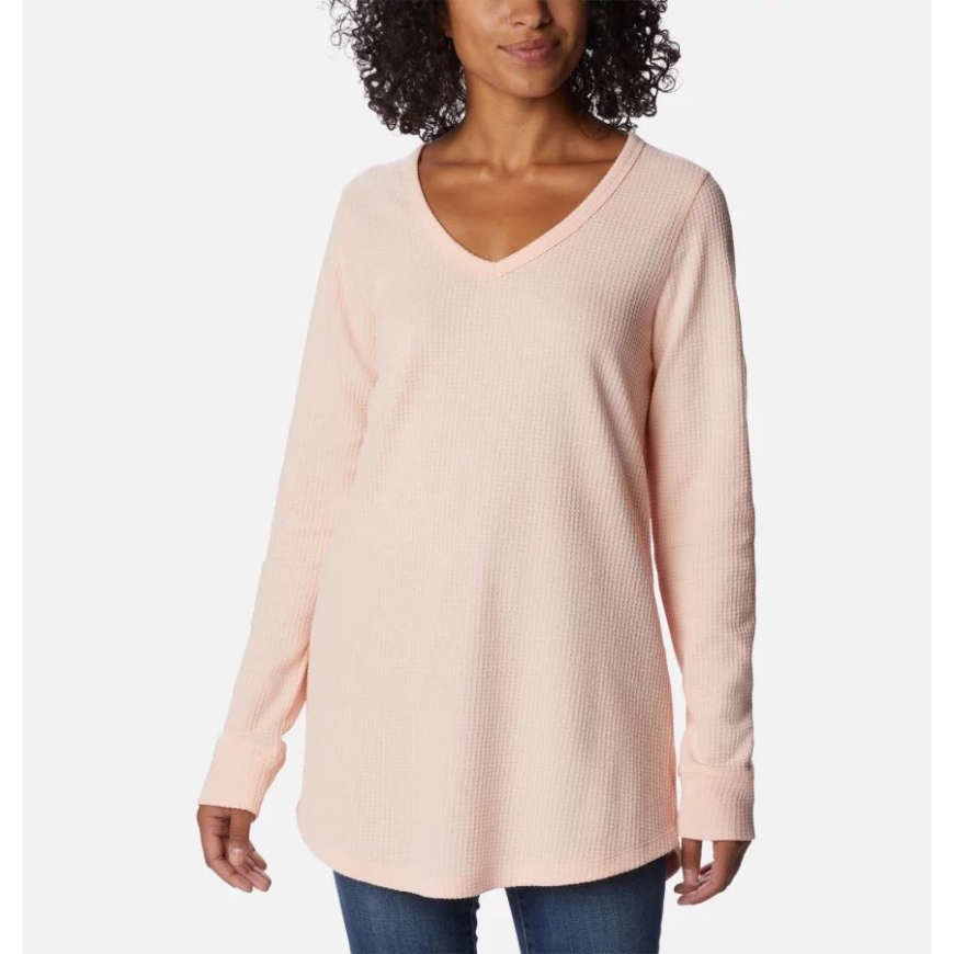 コロンビア レディース パインピーク 長袖 サーマルチュニック ピーチブロッサム ヘザー