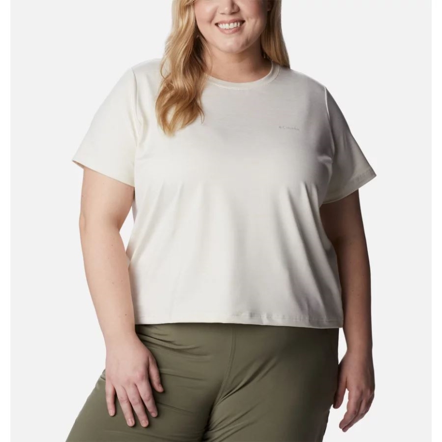 コロンビア レディース ウィークエンド アドベンチャー ショートスリーブ Tシャツ チョーク ヘザー