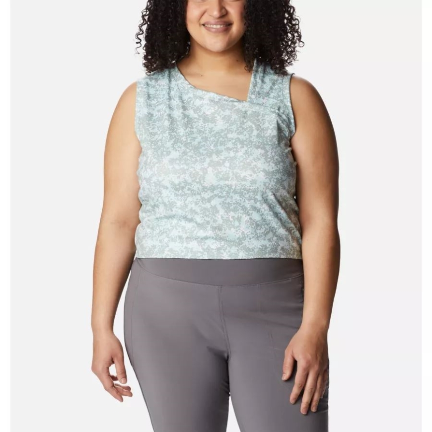 コロンビア レディース ウィークエンド アドベンチャー タンク プラスサイズ チョーク ドッティ 変装