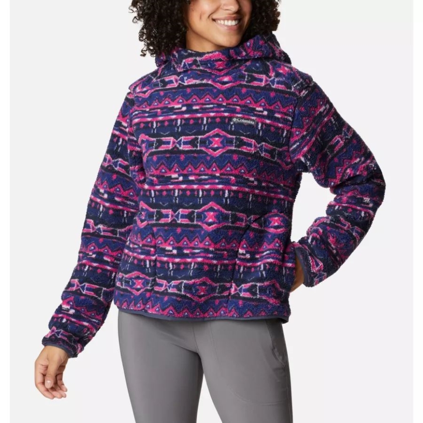 コロンビア レディース ウェスト ベンド パーカー ダーク サファイア 80s ストライプ プリント