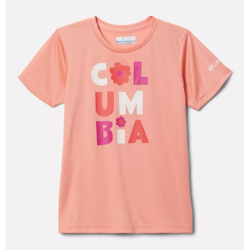 コーラルリーフ フラワリータイプ コロンビア ガールズ ミラークリーク 半袖 グラフィックTシャツ