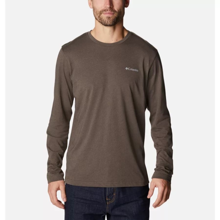 コードバン ヘザー メンズ シスルタウン ヒルズ ロング スリーブ クルー シャツ コロンビア