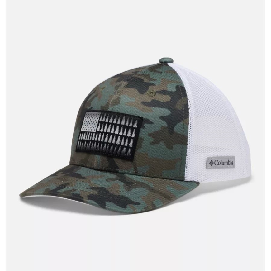 サイプレス トラッド カモ ツリー フラッグ コロンビア ユース コロンビア スナップバック キャップ