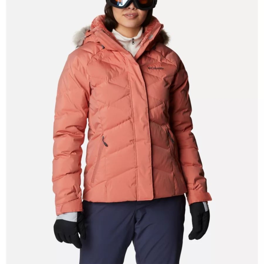 ダーク コーラル シーン レディース レイ ダウン II ウォータープルーフ ダウン スキー ジャケット コロンビア