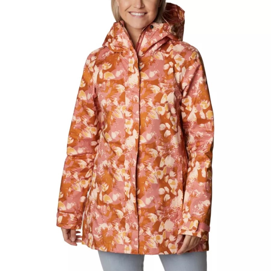 ダーク コーラル ソラリゼーション トナル レディース スプラッシュ リトル II ジャケット コロンビア