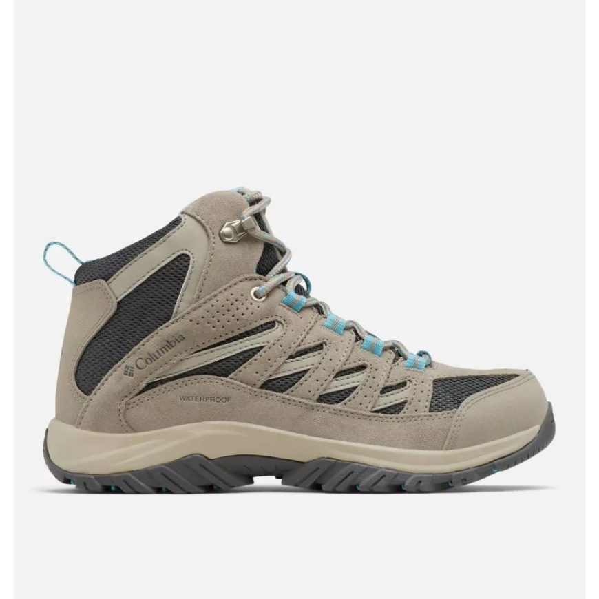 ダーク グレー/ケトル レディース クレストウッド ミッド ウォータープルーフ ハイキング ブーツ コロンビア