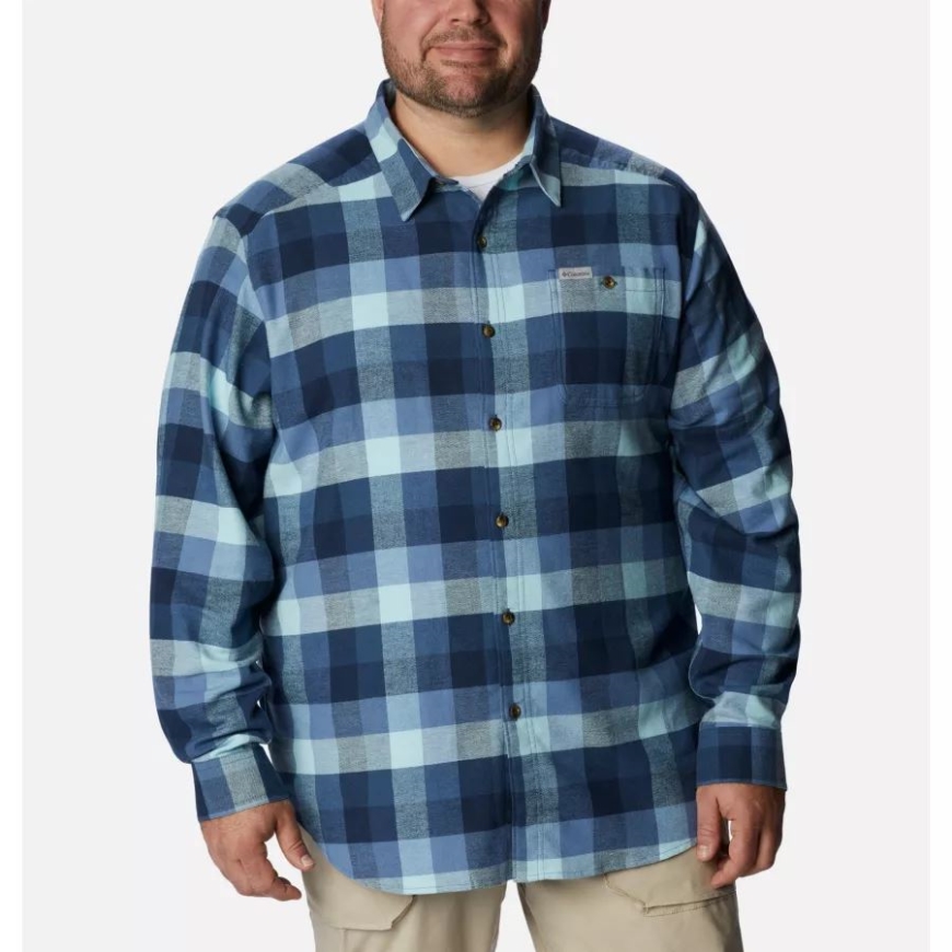 ダークマウンテン バッファローチェック コロンビア メンズ コーネルウッズ フランネル 長袖シャツ ビッグ