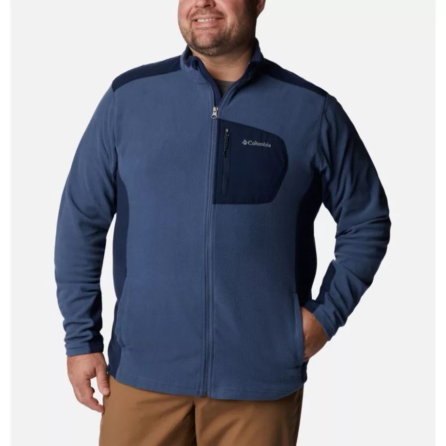 ダーク マウンテン/カレッジ ネイビー コロンビア メンズ クラマス レンジ フリース ジャケット エクステンデッド サイズ