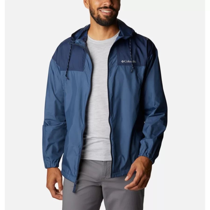 ダーク マウンテン/カレッジネイビー メンズ フラッシュ チャレンジャー ウインドブレーカー ジャケット コロンビア