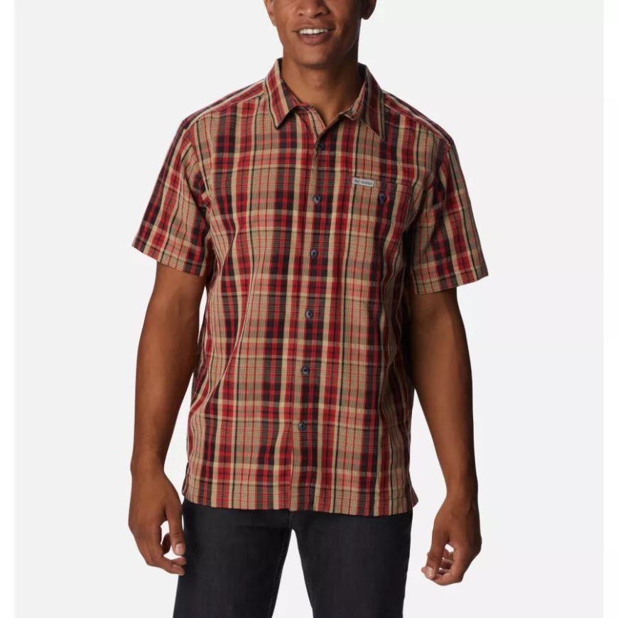 ダークマウンテン メロームード マドラス コロンビア メンズ レイクサイドトレイル 半袖