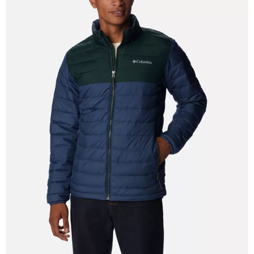 ダーク マウンテン/スプルース コロンビア メンズ パウダー ライト インサレーテッド ジャケット